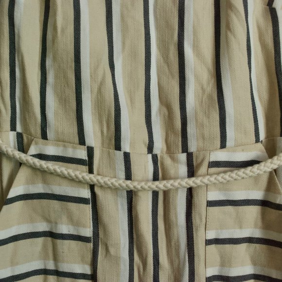 ASOS Neutrals Striped Dress w/ pockets - Picture 6 of 7
